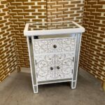 Velador puerta cajon espejado