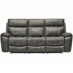 SOFA RECLINABLE 3 CUERPOS GEORGE GRIS