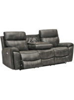 SOFA RECLINABLE 3 CUERPOS GEORGE GRIS - Imagen 2