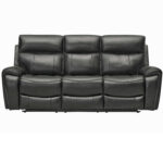 SOFA RECLINABLE 3 CUERPOS GEORGE NEGRO