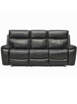 SOFA RECLINABLE 3 CUERPOS GEORGE NEGRO