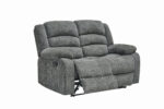 Sofá reclinable 2 cuerpos Charlie gris - Imagen 2
