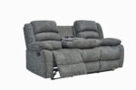 Sofá reclinable 3 cuerpos Charlie gris - Imagen 2