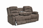 Sofá reclinable 3 cuerpos Charlie chocolate - Imagen 2