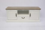 rack tv puerta cajón línea plana blanco albayalde