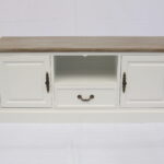 rack tv puerta cajón línea plana blanco albayalde