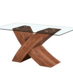 mesa de comedor cruceta miel