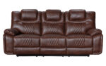 Sofá reclinable 3 cuerpos William marrón