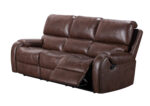 Sofá reclinable 3 cuerpos Albert marrón