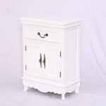 Velador linea plana puerta cajón