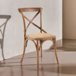Silla Crossback de Madera y Mimbre - Imagen 6