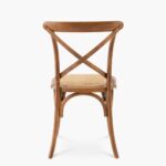 Silla Crossback de Madera y Mimbre - Imagen 4