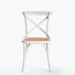 Silla Crossback con Asiento de Mimbre