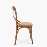 Silla Crossback de Madera y Mimbre - Imagen 5