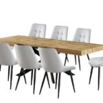 comedor expandible 1.60-2.00-2.40 c/8 sillas