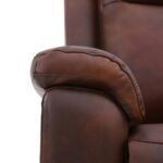 Sillón Berger de Cuero Café de 1 Cuerpo - Imagen 3