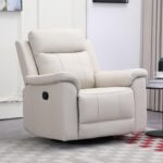 Sillón Berger de Cuero Blanco de 1 Cuerpo - Imagen 4