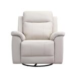 Sillón Berger de Cuero Blanco de 1 Cuerpo